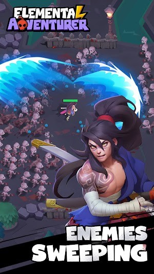 Quét sạch kẻ thù trong các trận đánh hoành tráng trong game Elemental Adventurer