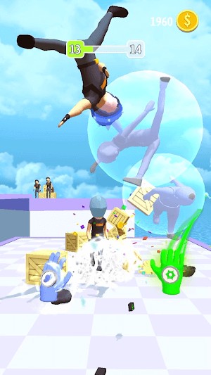 Sử dụng găng tay phép thuật để đánh bại kẻ thù