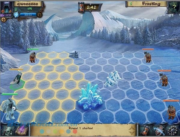 Giao diện chiến trường trong game