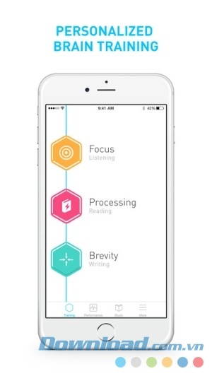 Elevate cho iOS huấn luyện cá nhân cho bộ não