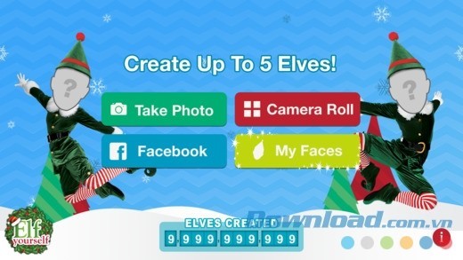 Hỗ trợ tạo 5 người trong một clip mừng Noel một lúc