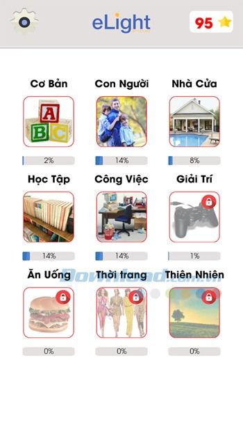 Elight Learning English cho Android