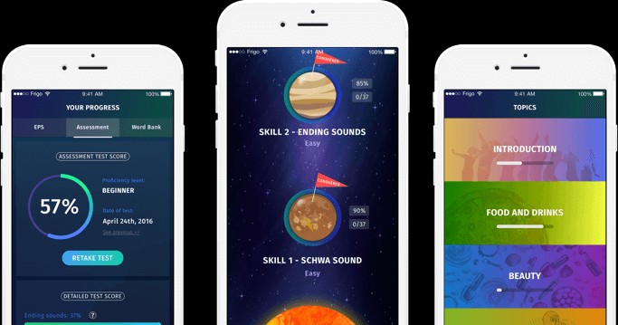 Giao diện ELSA Speak cho Android