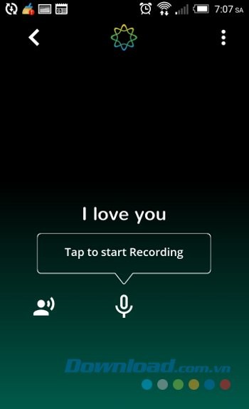 Giao diện luyện nói trên ELSA