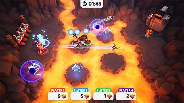 Cùng bạn bè tranh tài trên các đấu trường đa dạng đầy cạm bẫy và nguy hiểm