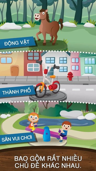 Nhiều chủ đề vui nhộn