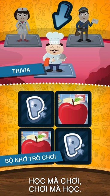 Nhiều trò chơi hấp dẫn