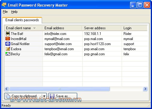 Email Password Recovery Master