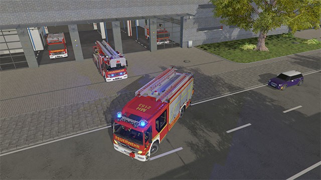 Điều khiển các phương tiện như xe cứu hỏa, xe tải... đi làm nhiệm vụ