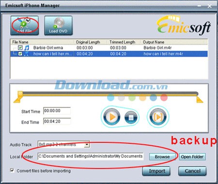 Emicsoft iPhone Manager