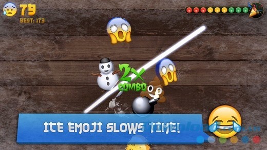 Emoji Samurai cho iOS thiết kế nhiều combo sức mạnh thú vị