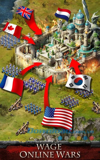 Một sân chơi chiến tranh trực tuyến đa người chơi hấp dẫn