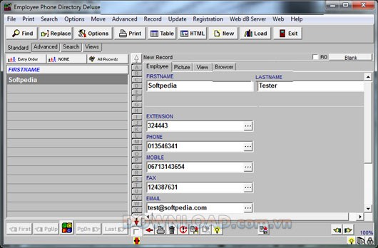 Employee Phone Directory Deluxe