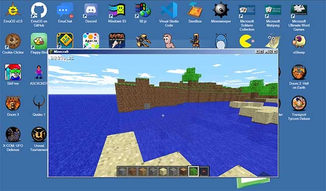 Chơi các game cổ điển trên web như Doom, Tetris, Pac-man, Flappy Bird, Minecraft,...