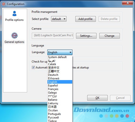 Phần mềm di chuột qua Webcam