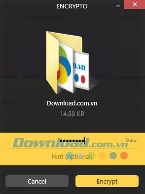 Tạo mật khẩu cho file trong Encrypto