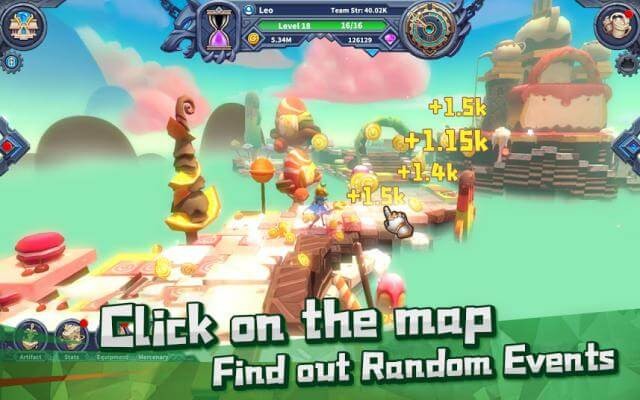 Bước vào bản đồ, tìm kiếm các sự kiện ngẫu nhiên