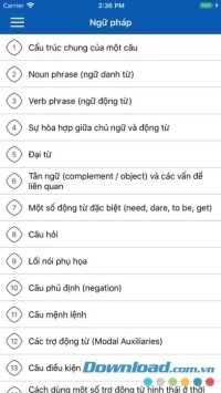 Mục lục phong phú