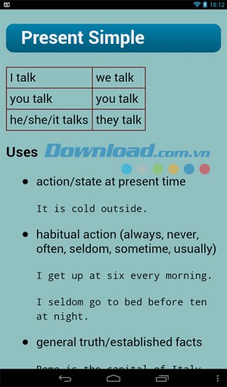 English Verbs cho Android