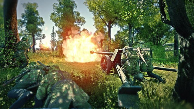 Bạn chỉ huy các đội bộ binh, xe tăng và máy bay trong các trận chiến lớn