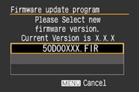 EOS 50D Firmware