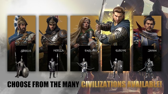 Chọn từ rất nhiều nền văn minh có sẵn trong game