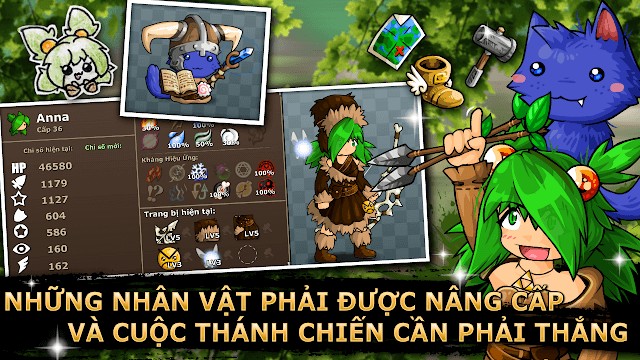 Nâng cấp nhân vật của bạn để giành chiến thắng dễ dàng