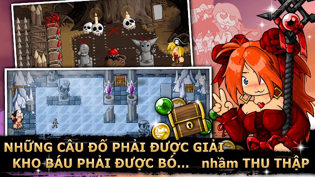 Chinh phục các ngục tối để tìm kho báu trong game Epic Battle Fantasy 5