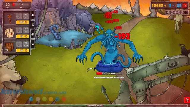 Giao diện game Epic Clicker Heroes