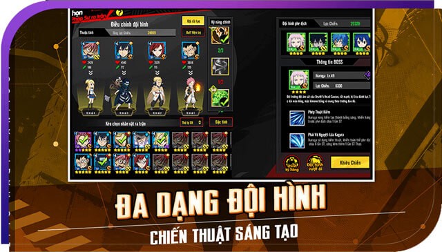 Đa dạng đội hình - Chiến thuật sáng tạo