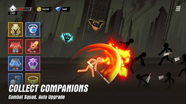 Game nhập vai anh hùng người que và bắt đầu công cuộc chiến đấu