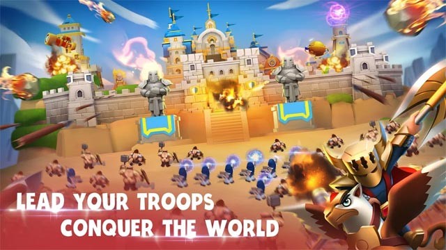 Dẫn dắt lực lượng chiến đấu của bạn đi chinh phục thế giới trong Epic War - Castle Alliance