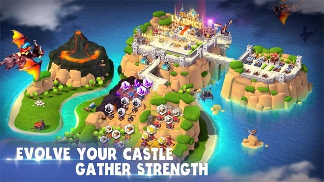 Phát triển lâu đài để tăng cường sức mạnh trong Epic War - Castle Alliance