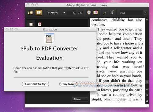 ePub to PDF Converter