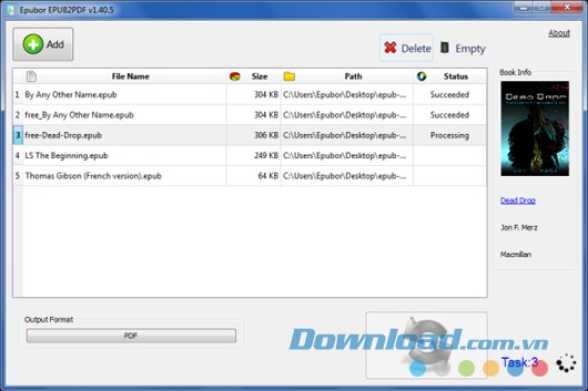 Epubor EPUB to PDF Converter