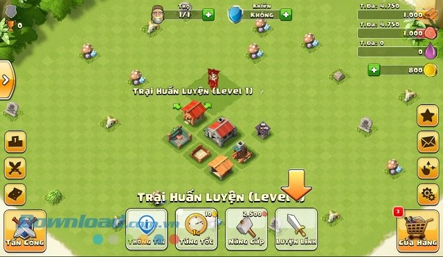 Giao diện game Era of War