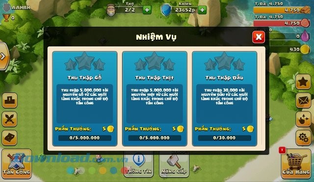 Hệ thống nhiệm vụ trong game Era of War