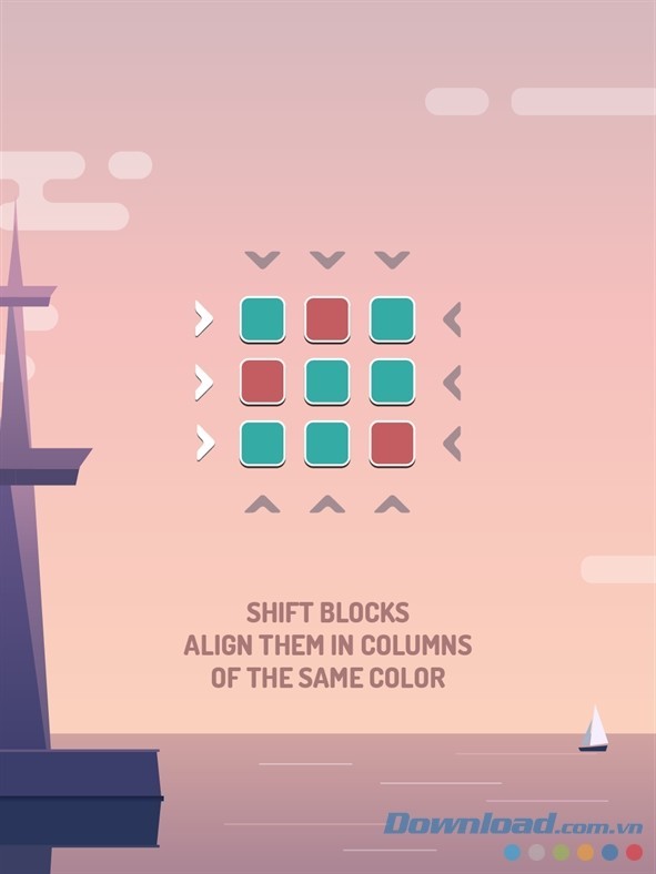 Tìm cách di chuyển các khối hình hợp lý trong game trí tuệ miễn phí ERMO cho máy tính và Windows Phone