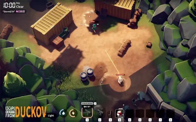 Escape From Duckov là game bắn súng PVE góc nhìn từ trên xuống