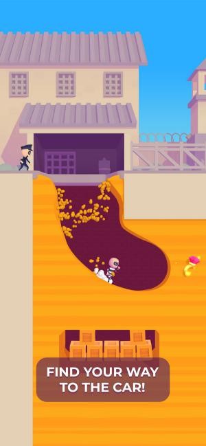 Đào hầm và tìm đường đến chỗ chiếc xe tải trong game Escape Masters