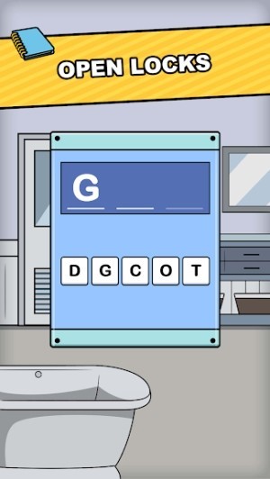 Nhập đúng từ để mở khóa cửa