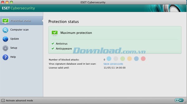 ESET Cyber Security cho Mac