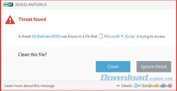 Giao diện Eset NOD32 Antivirus