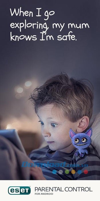 Tính năng của ứng dụng ESET Parental Control