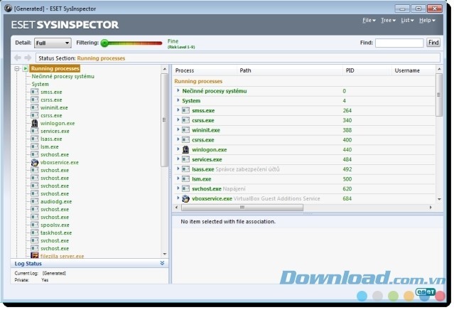 ESET SysInspector giúp người dùng kịp thời phát hiện mọi vấn đề bất ổn trong hệ thống máy tính