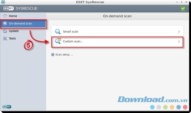 Chọn chế độ quét máy tính theo ý thích