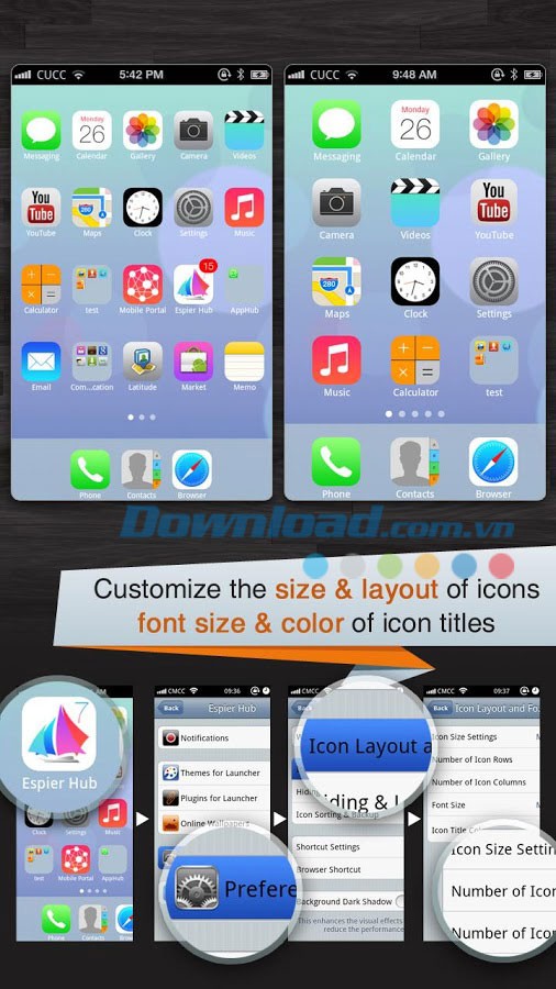 Espier Launcher iOS7 for Android