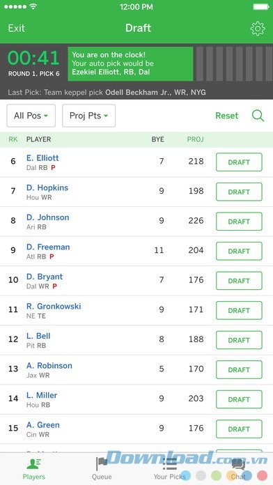 Đội hình tạm thời