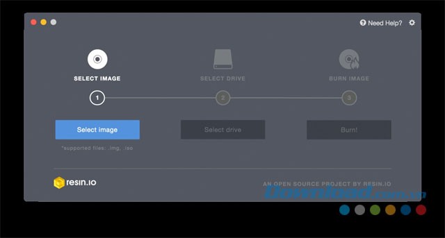 Etcher phần mềm ghi đĩa nhanh