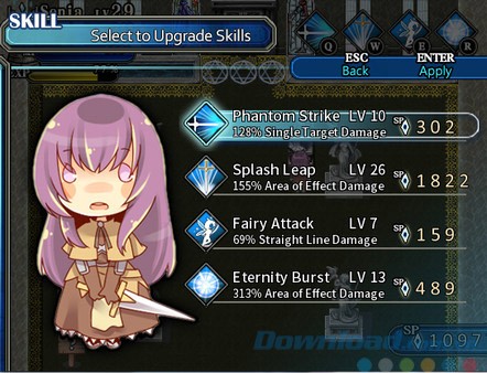 Kỹ năng của Senia